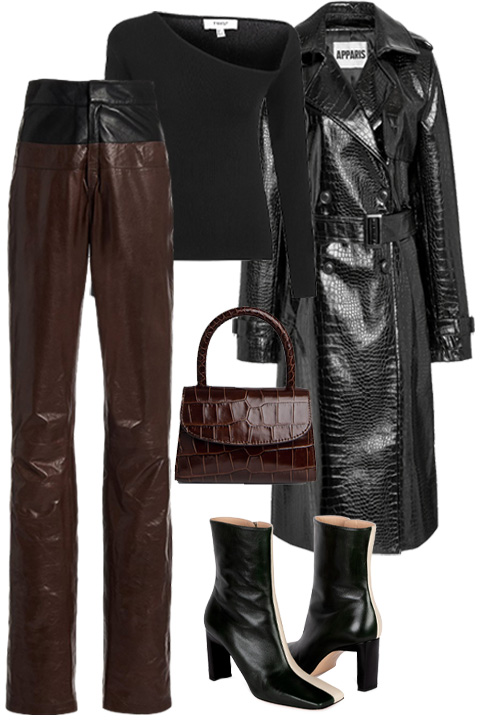 A TO Z LEATHER TROUSERS