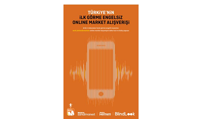 Türkiye'nin ilk görme engelsiz online market platformu