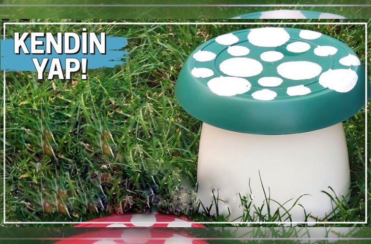 Dekoratif mantar saksı nasıl yapılır? Haberi