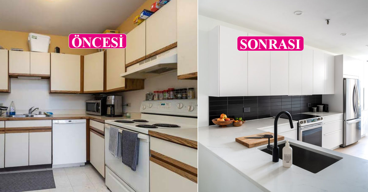 Mutfağın siyah beyaz, modern dönüşümü (Öncesi – sonrası) Haberi