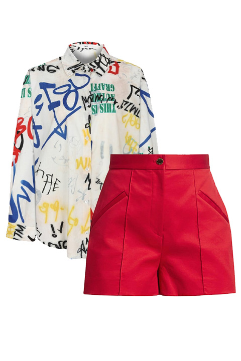 Yaz�n favori ikilisi: G�mlek ve �ort